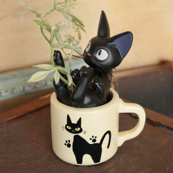 Vase Soliflore Jiji dans sa tasse Benelic Kiki la petite sorcière