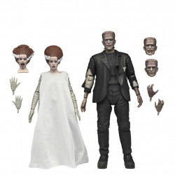 Set 2 Figurines Monster & his Mate 90th Anniversary Neca La Fiancée de Frankenstein