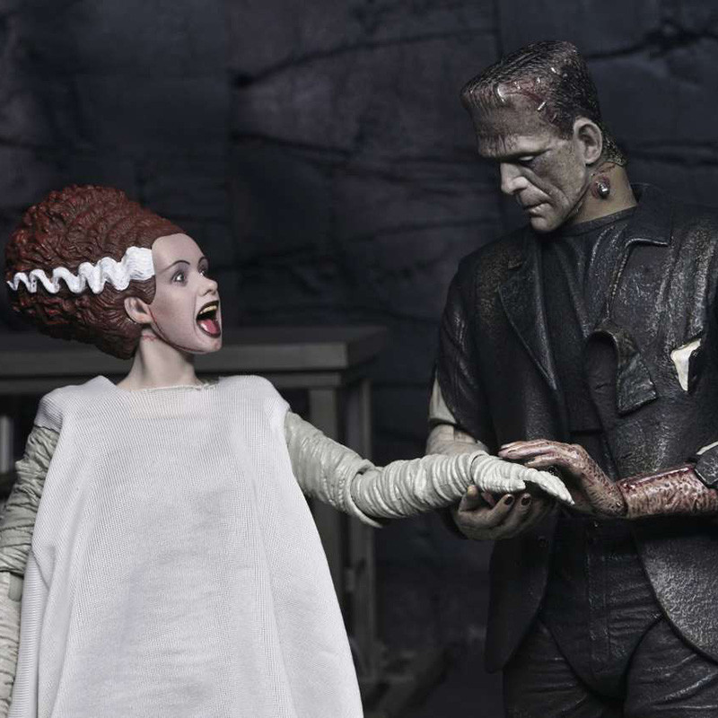 Set 2 Figurines Monster & his Mate 90th Anniversary Neca La Fiancée de Frankenstein Set 2 Figurines Monster & his Mate 90th Anniversary Neca La Fiancée de Frankenstein