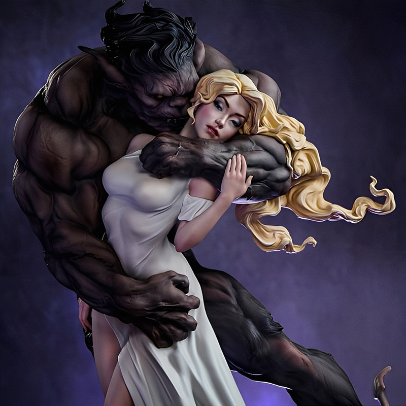Statue Beauty and the Beast by Maria Panfilova Sideshow Collectibles Beauty and the Beast