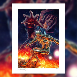 Impression Art Print Galactus and the Silver Surfer Sideshow Marvel