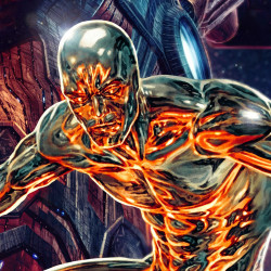Impression Art Print Galactus and the Silver Surfer Sideshow Marvel