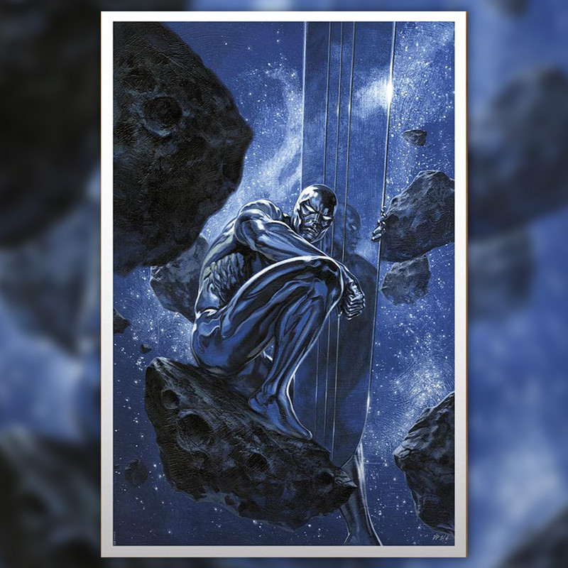 Impression Art Print Silver Surfer Ghost Light Sideshow Marvel