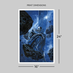 Impression Art Print Silver Surfer Ghost Light Sideshow Marvel