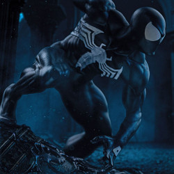 Statue Spider-Man Black Costume BDS Art Scale Iron Studios Marvel