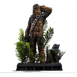 Statue Art Scale Chewbacca & Tokkat Iron Studios Star Wars Episode VI