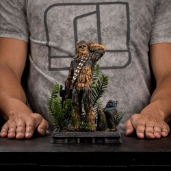 Statue Art Scale Chewbacca & Tokkat Iron Studios Star Wars Episode VI