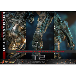 Figurine Movie Masterpiece Endoskeleton Battle Damaged Version Diecast Hot Toys Terminator 2