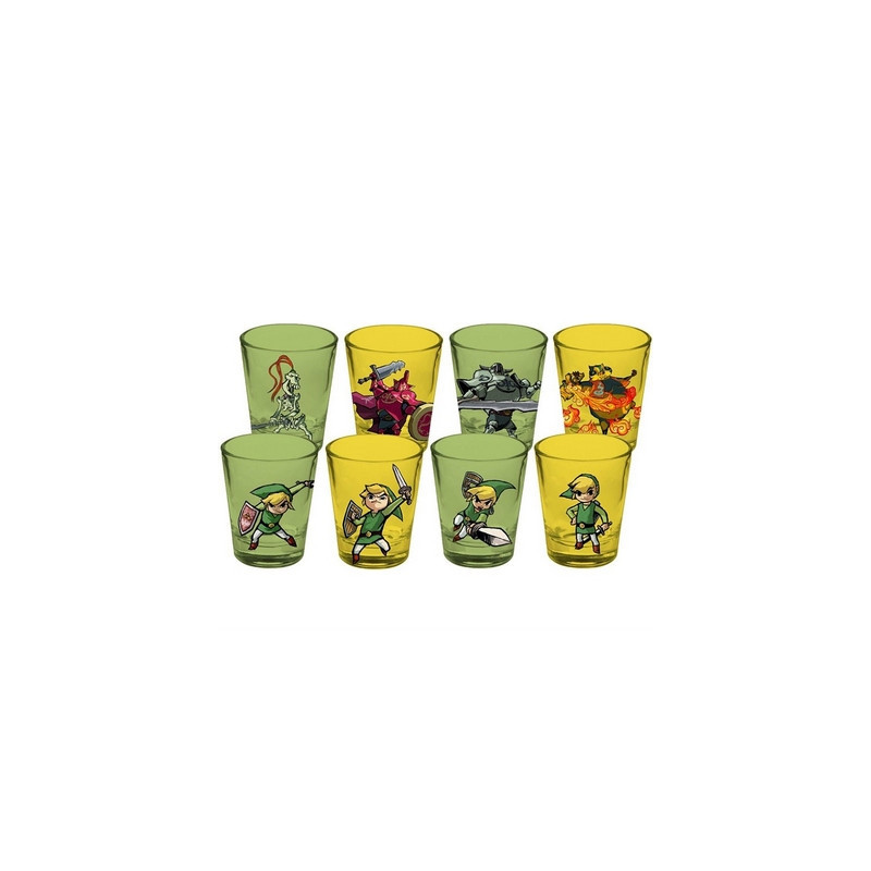 THE LEGEND OF ZELDA Pack de 4 Verres à Shots Just Funky THE LEGEND OF ZELDA Pack de 4 Verres à Shots Just Funky