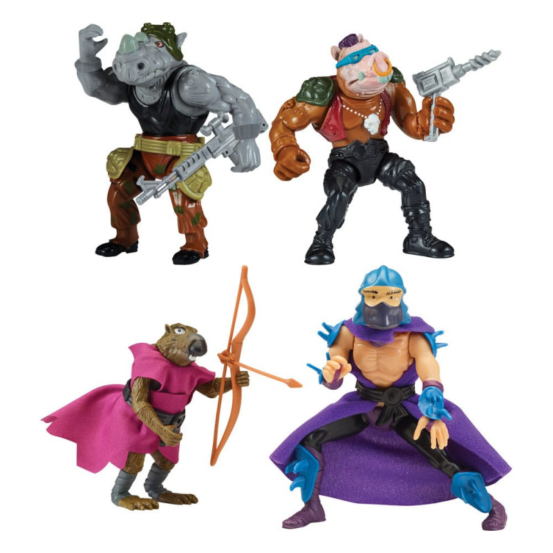 TORTUES NINJA Pack 4 Figurines Classic Mutant Playmates Toys TORTUES NINJA Pack 4 Figurines Classic Mutant Playmates Toys