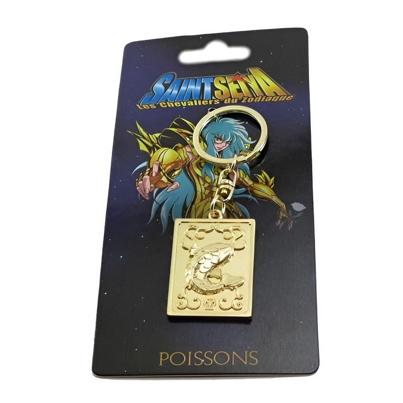 SAINT SEIYA Porte-Clés Or Poissons Métal Pandora Box SAINT SEIYA Porte-Clés Or Poissons Métal Pandora Box