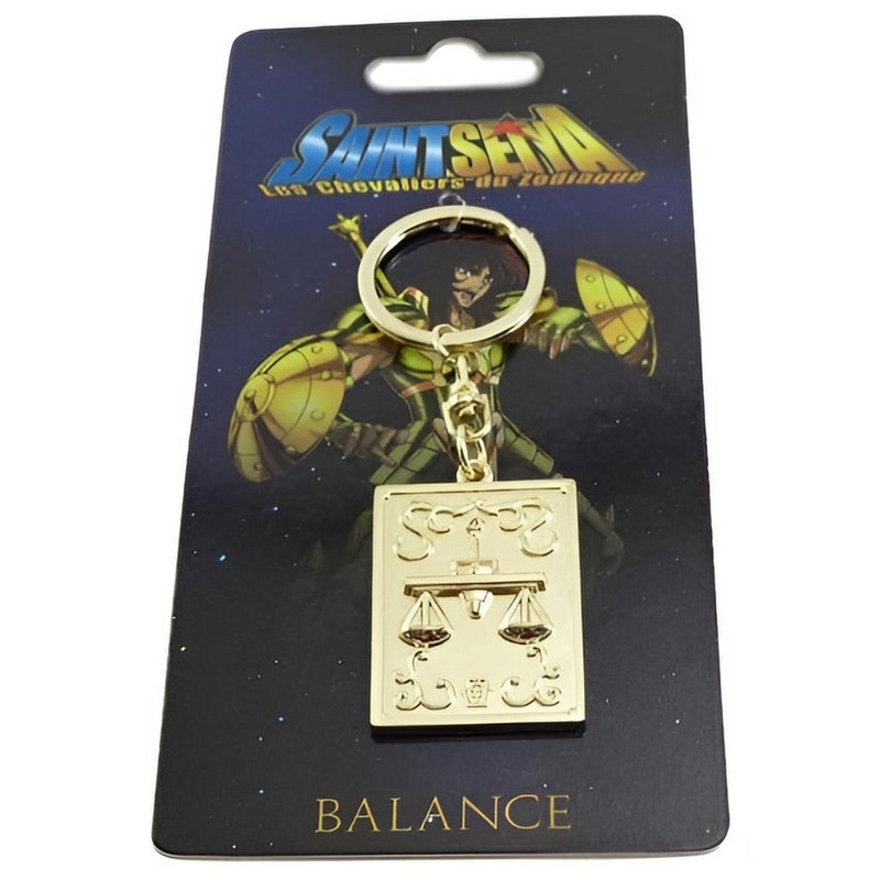 SAINT SEIYA Porte-Clés Or Balance Métal Pandora Box SAINT SEIYA Porte-Clés Or Balance Métal Pandora Box