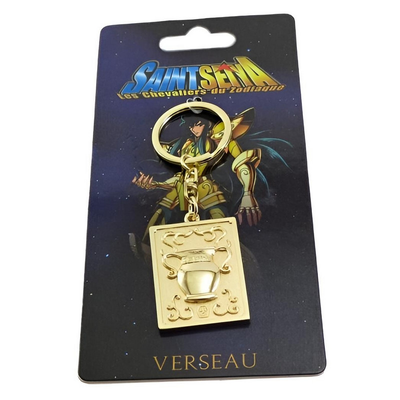 SAINT SEIYA Porte-Clés Or Verseau Métal Pandora Box