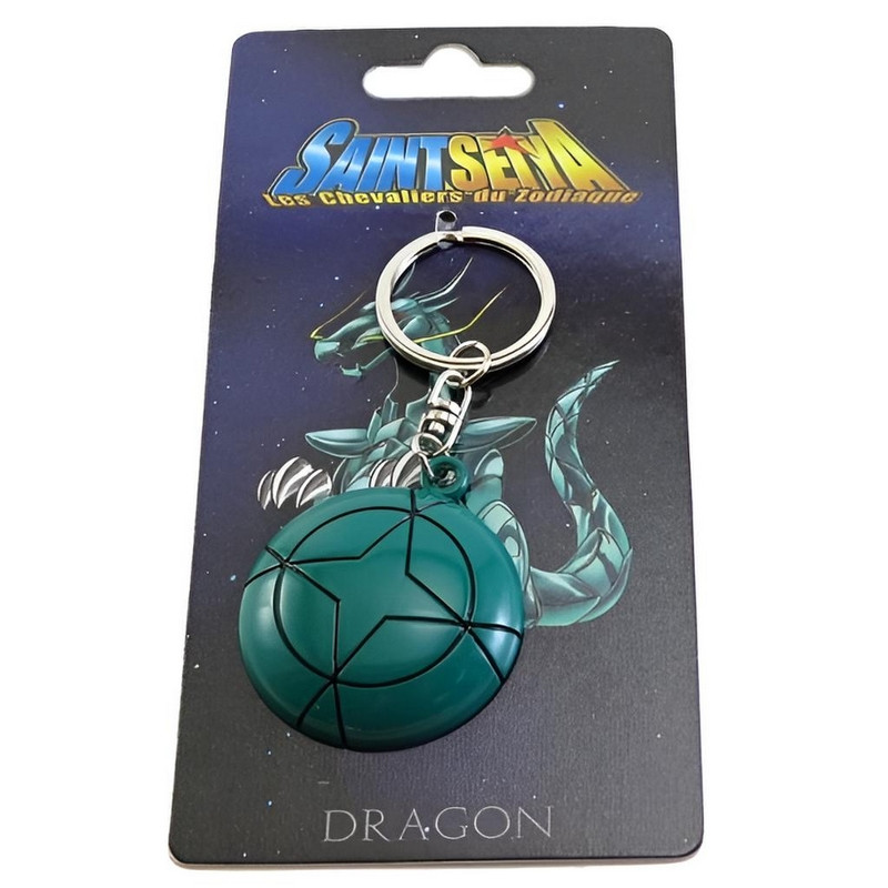 SAINT SEIYA Porte-Clés Bronze Dragon Métal Bouclier SAINT SEIYA Porte-Clés Bronze Dragon Métal Bouclier
