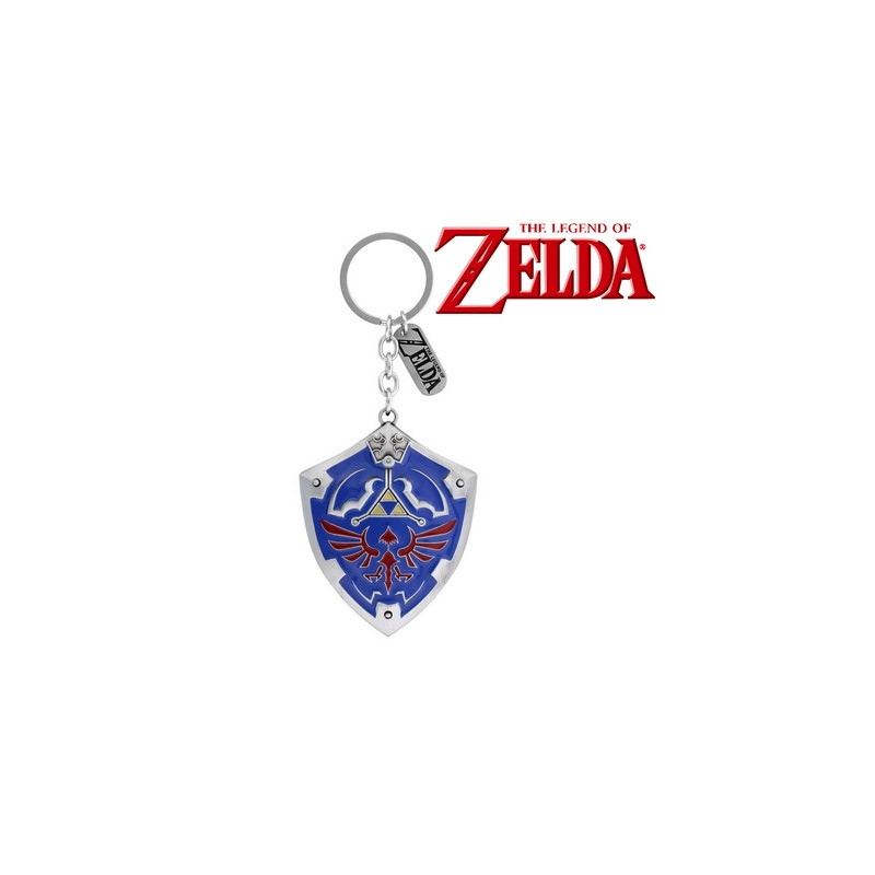 THE LEGEND OF ZELDA porte-clés métal 3D Hylian Shield THE LEGEND OF ZELDA porte-clés métal 3D Hylian Shield