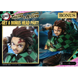 Statue Nezuko & Tanjiro Concept Masterline Series Ultimate Bonus Version Prime 1 Studio Demon Slayer