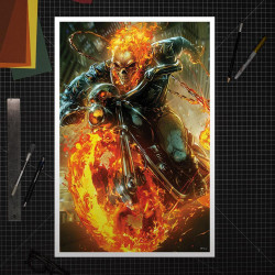Impression Art Print Cosmic Ghost Rider Sideshow Marvel