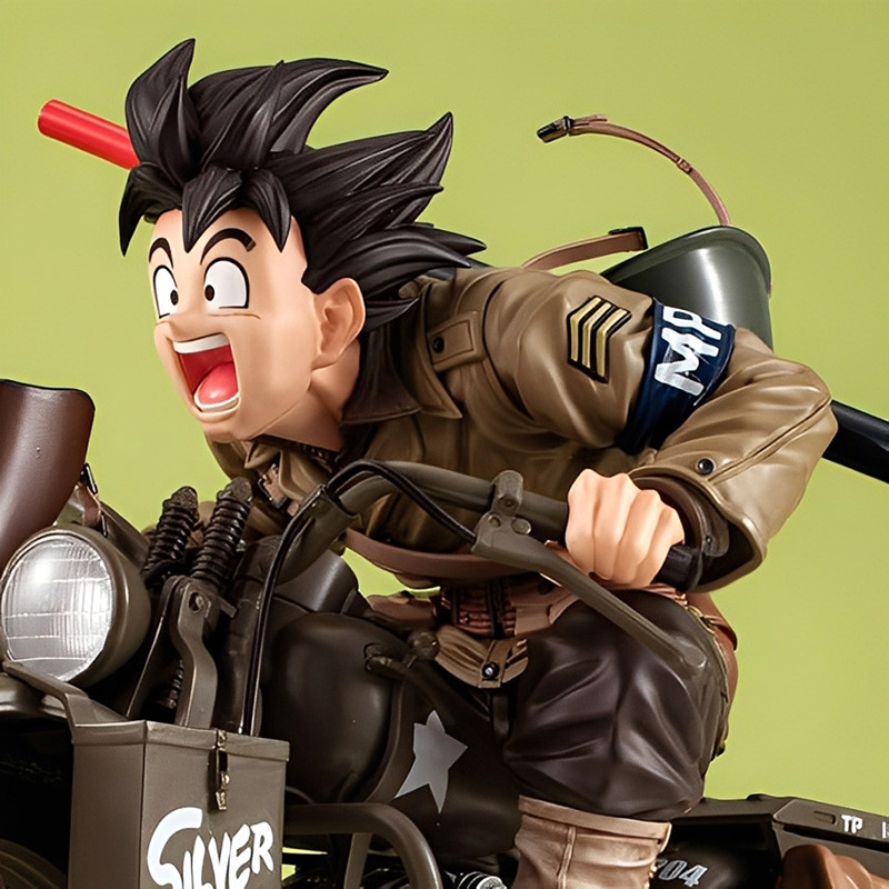 Figurine Desktop Real McCoy Son Goku & Bike Megahouse Dragon Ball Z