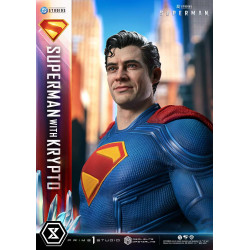 Statue Superman & Krypto Real Elite Masterline Prime 1 Studio Superman 2025