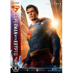 Statue Superman & Krypto Real Elite Masterline Prime 1 Studio Superman 2025