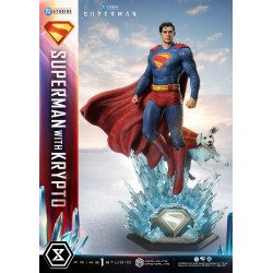 Statue Superman & Krypto Real Elite Masterline Prime 1 Studio Superman 2025
