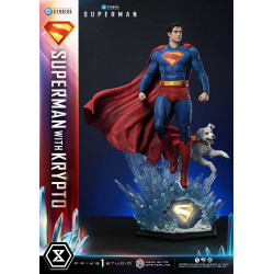 Statue Superman & Krypto Real Elite Masterline Prime 1 Studio Superman 2025