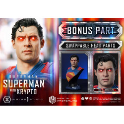 Statue Superman & Krypto Real Elite Masterline Bonus Version Prime 1 Studio Superman 2025