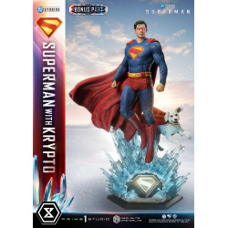 Statue Superman & Krypto Real Elite Masterline Bonus Version Prime 1 Studio Superman 2025