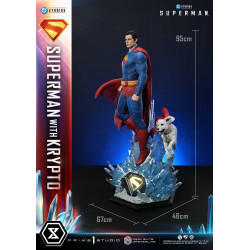 Statue Superman & Krypto Real Elite Masterline Bonus Version Prime 1 Studio Superman 2025