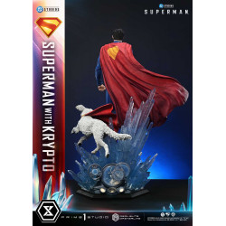 Statue Superman & Krypto Real Elite Masterline Bonus Version Prime 1 Studio Superman 2025
