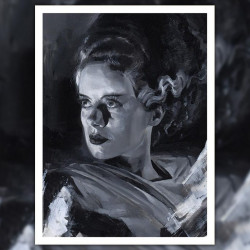 Impression Art Print Bride of Frankenstein Sideshow La Fiancée de Frankenstein
