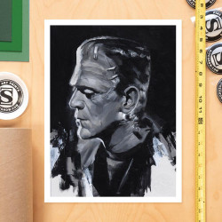 Impression Art Print Frankenstein Sideshow Frankenstein