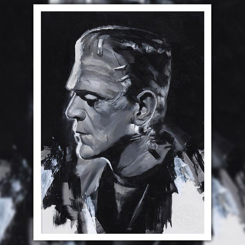 Impression Art Print Frankenstein Sideshow Frankenstein