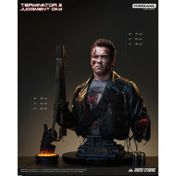 Buste Taille Réelle T-800 Battle Damaged Queen Studios Terminator 2