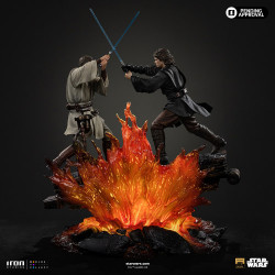 Statue Anakin VS Obi-Wan Deluxe Art Scale Iron Studios Star Wars