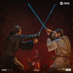 Statue Anakin VS Obi-Wan Deluxe Art Scale Iron Studios Star Wars