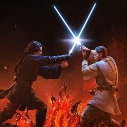 Statue Anakin VS Obi-Wan Deluxe Art Scale Iron Studios Star Wars