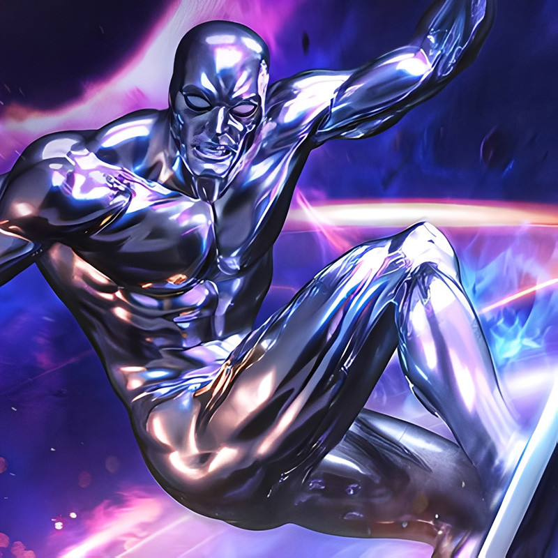 Statue Silver Surfer Deluxe Art Scale Iron Studios Marvel