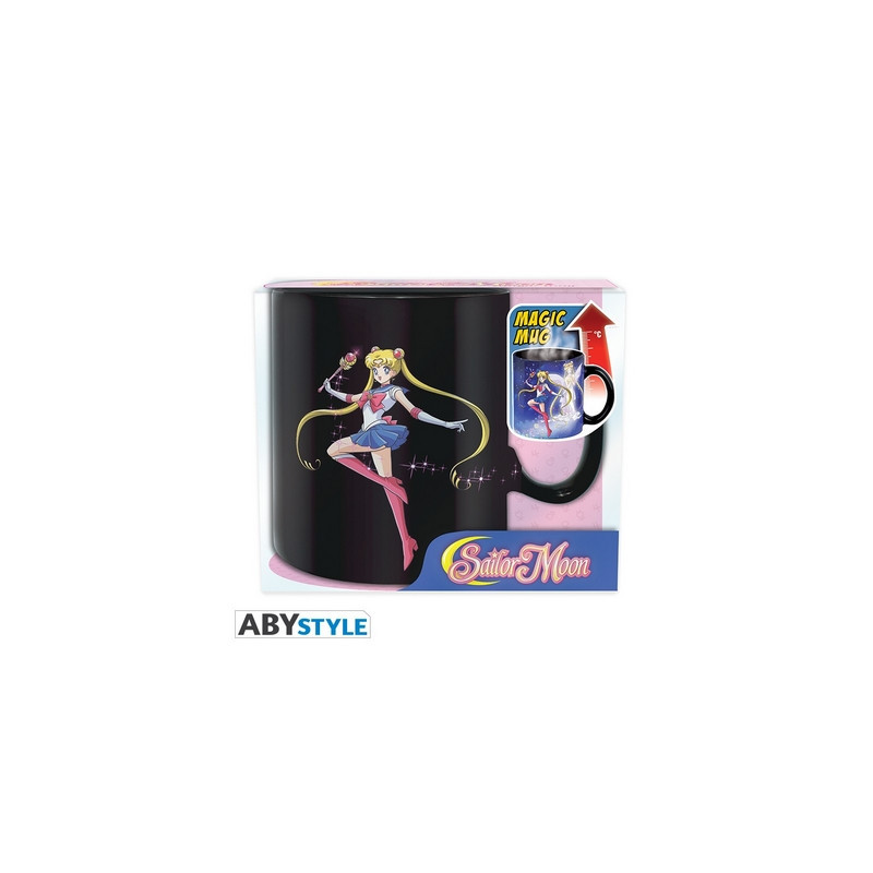 SAILOR MOON - Mug Heat Change Sailor Moon & Chibi  Moon Abystyle