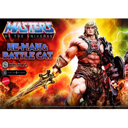 Statue He-Man & Battle Cat Real Elite Masterline Regular Version Prime 1 Studio Maitres de l'Univers