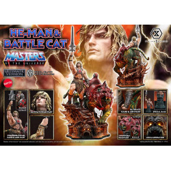 Statue He-Man & Battle Cat Real Elite Masterline Ultimate Version Prime 1 Studio Maitres de l'Univers