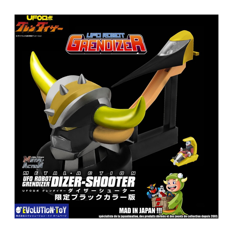 GOLDORAK Metal Action UFO Grendizer Dizer-Shooter Black Evolution Toy GOLDORAK Metal Action UFO Grendizer Dizer-Shooter Black Evolution Toy