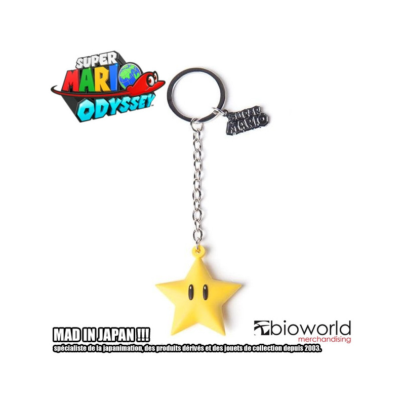 SUPER MARIO ODYSSEY Porte-clés Super Star Bioworld SUPER MARIO ODYSSEY Porte-clés Super Star Bioworld
