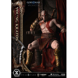 Statue Young Kratos Throne Legacy Prime 1 Studio God Of War Ragnarok