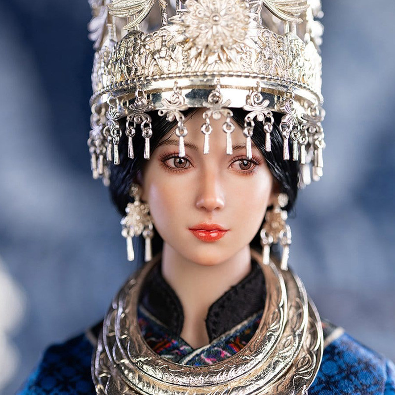 Figurine Blue TBLeague The Miao Of China's 56 Ethnic Groups