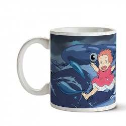 Mug Vagues Semic Ponyo sur la falaise