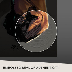 Impression Art Print Batman & Catwoman Sideshow DC Comics