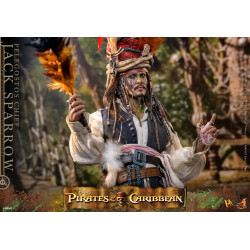 Figurine DX Jack Sparrow Pelegostos Chief Hot Toys Pirates des Caraibes