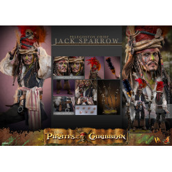 Figurine DX Jack Sparrow Pelegostos Chief Hot Toys Pirates des Caraibes