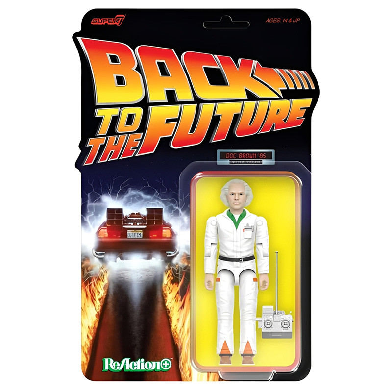 Figurine ReAction Doc Brown '85 Super7 Retour vers le futur